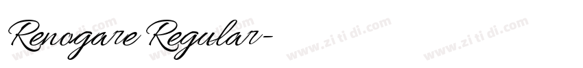 Renogare Regular字体转换